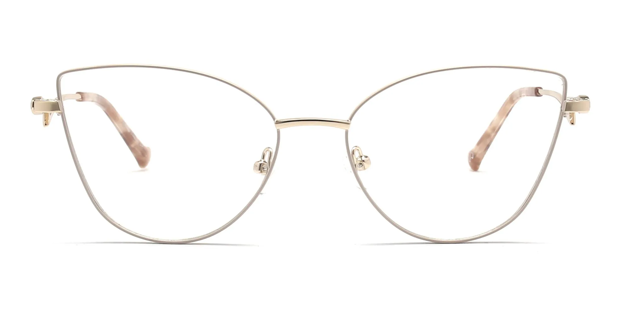 Gold Cat Eye Glasses-2