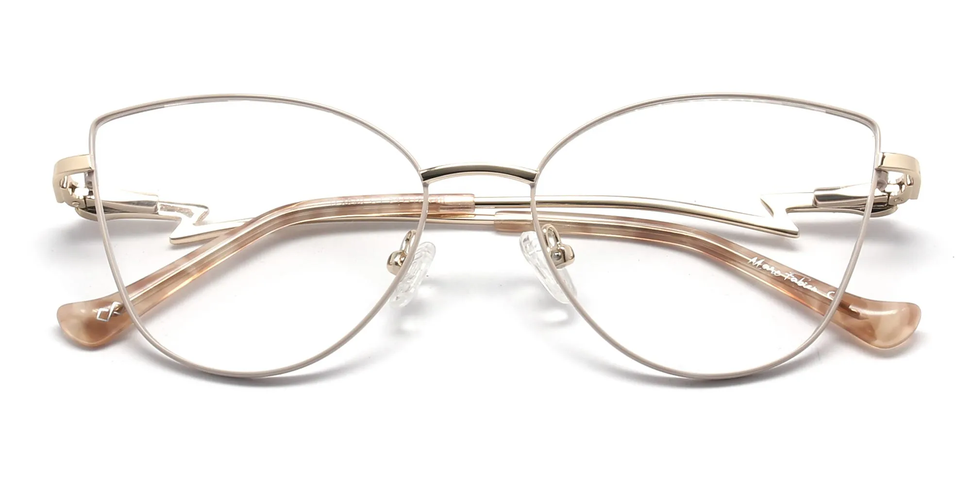 Gold Cat Eye Glasses-2