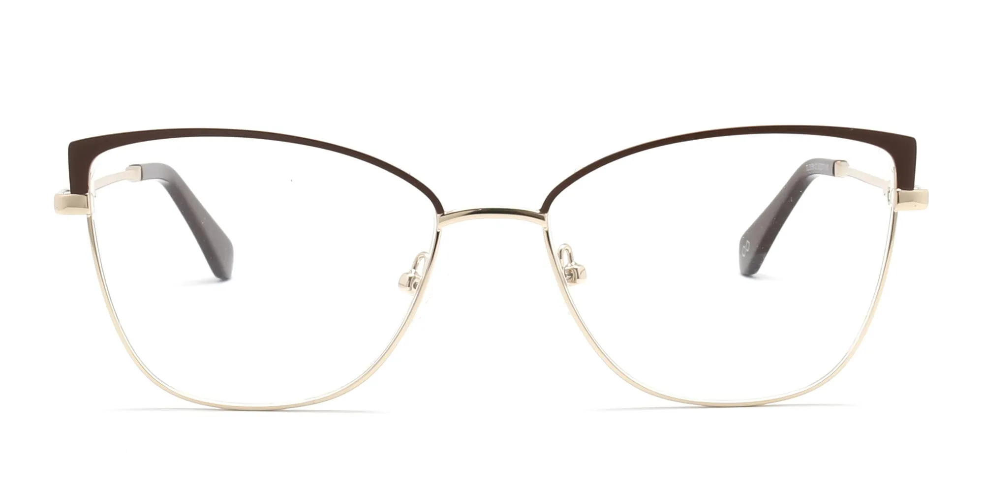Thin Metal Cat Eye Glasses-2