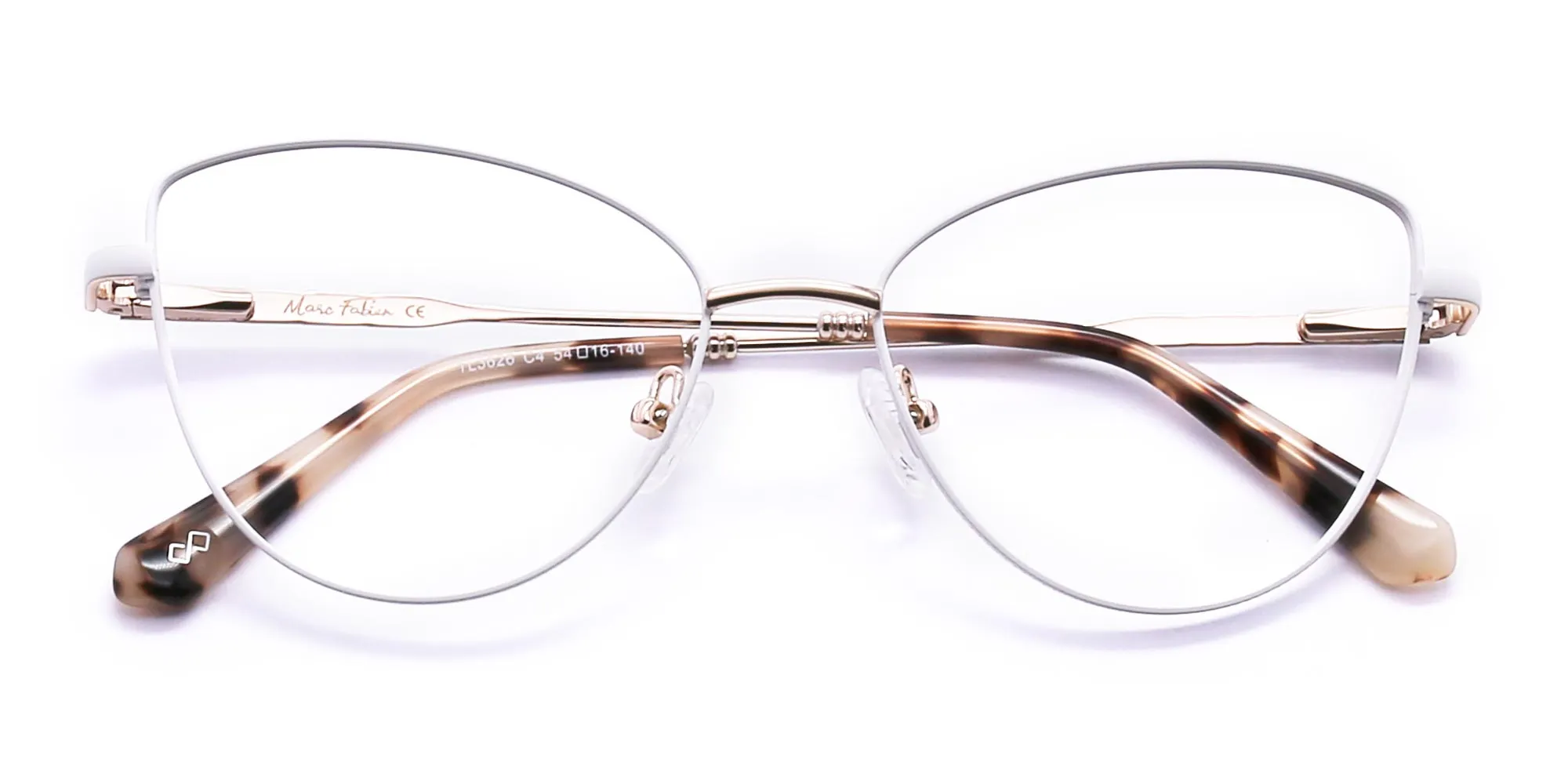 White Cat Eye Glasses-2