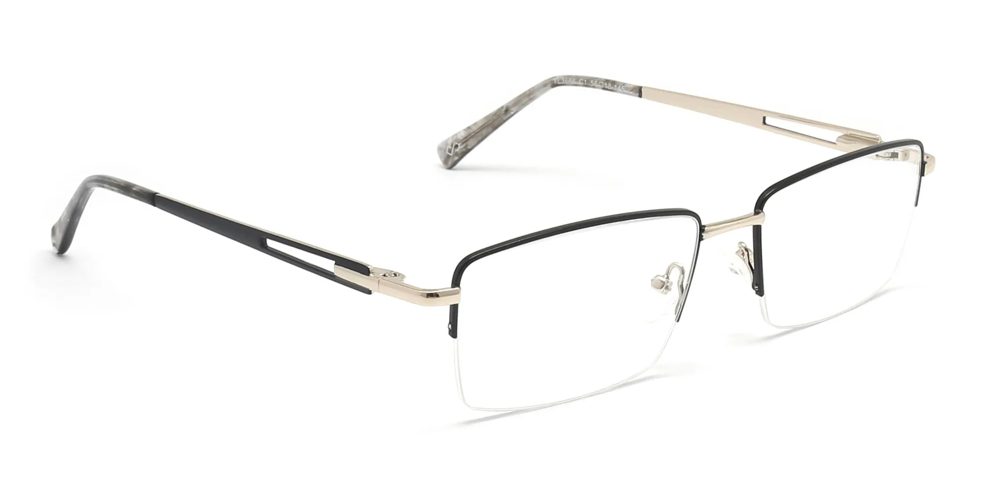 Square Black Frame Glasses Womens-2