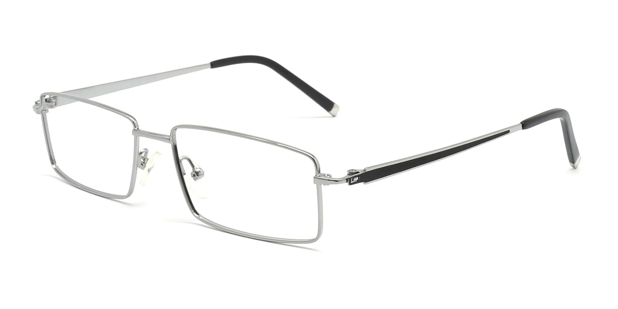 rectangular eyeglasses metal frames-2