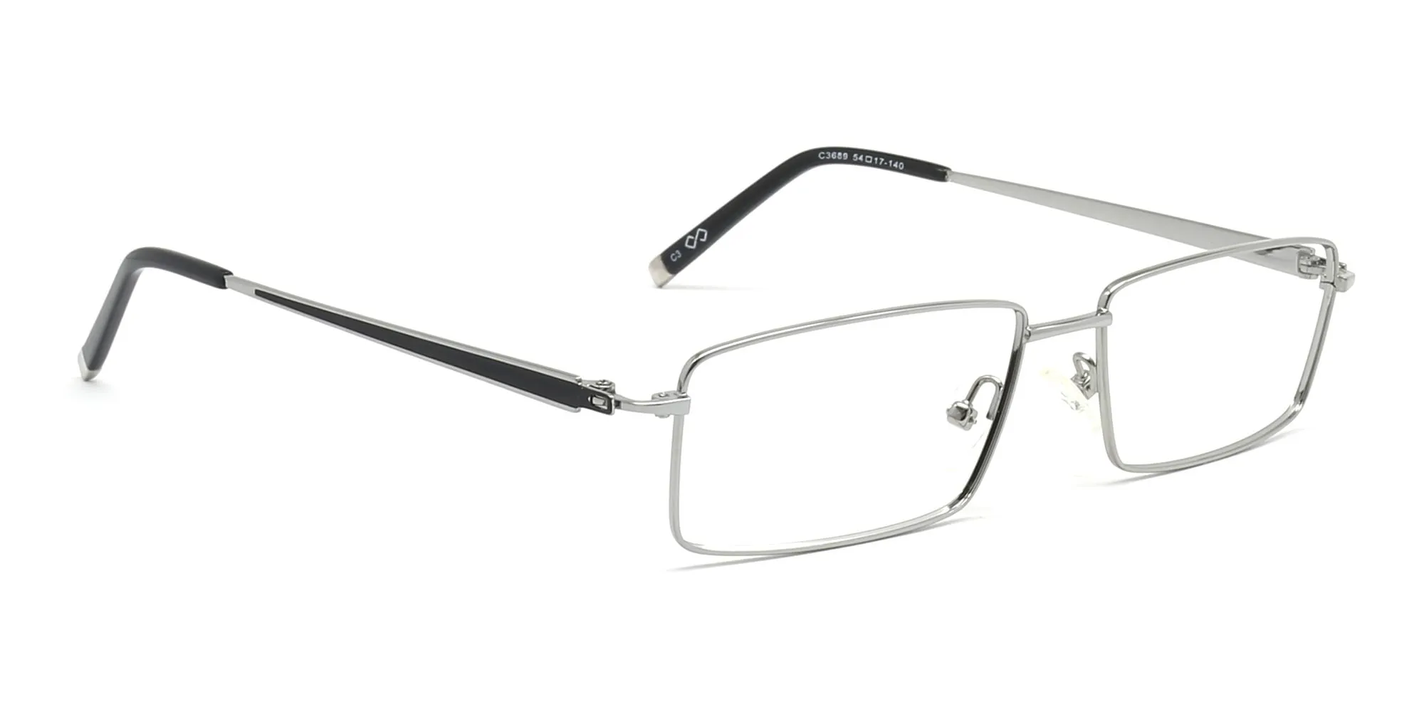 rectangular eyeglasses metal frames-2