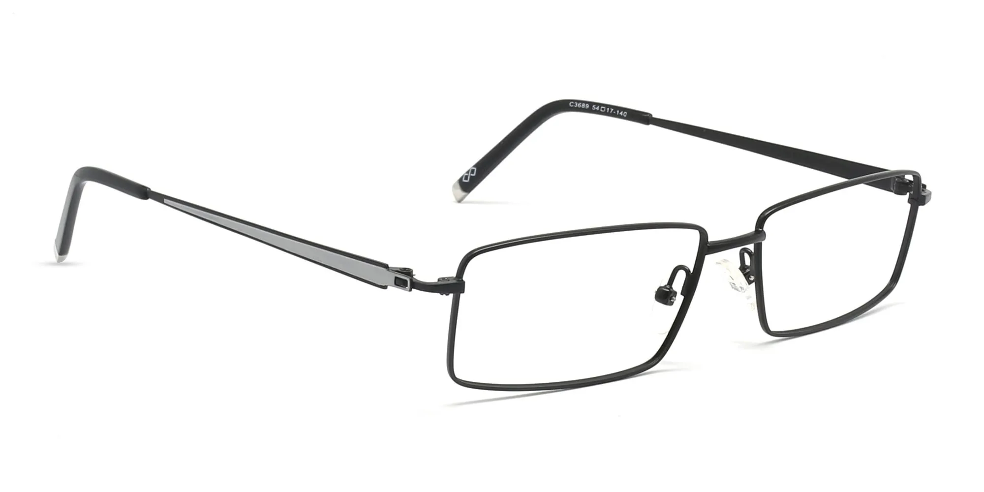 black rectangular reading glasses-2