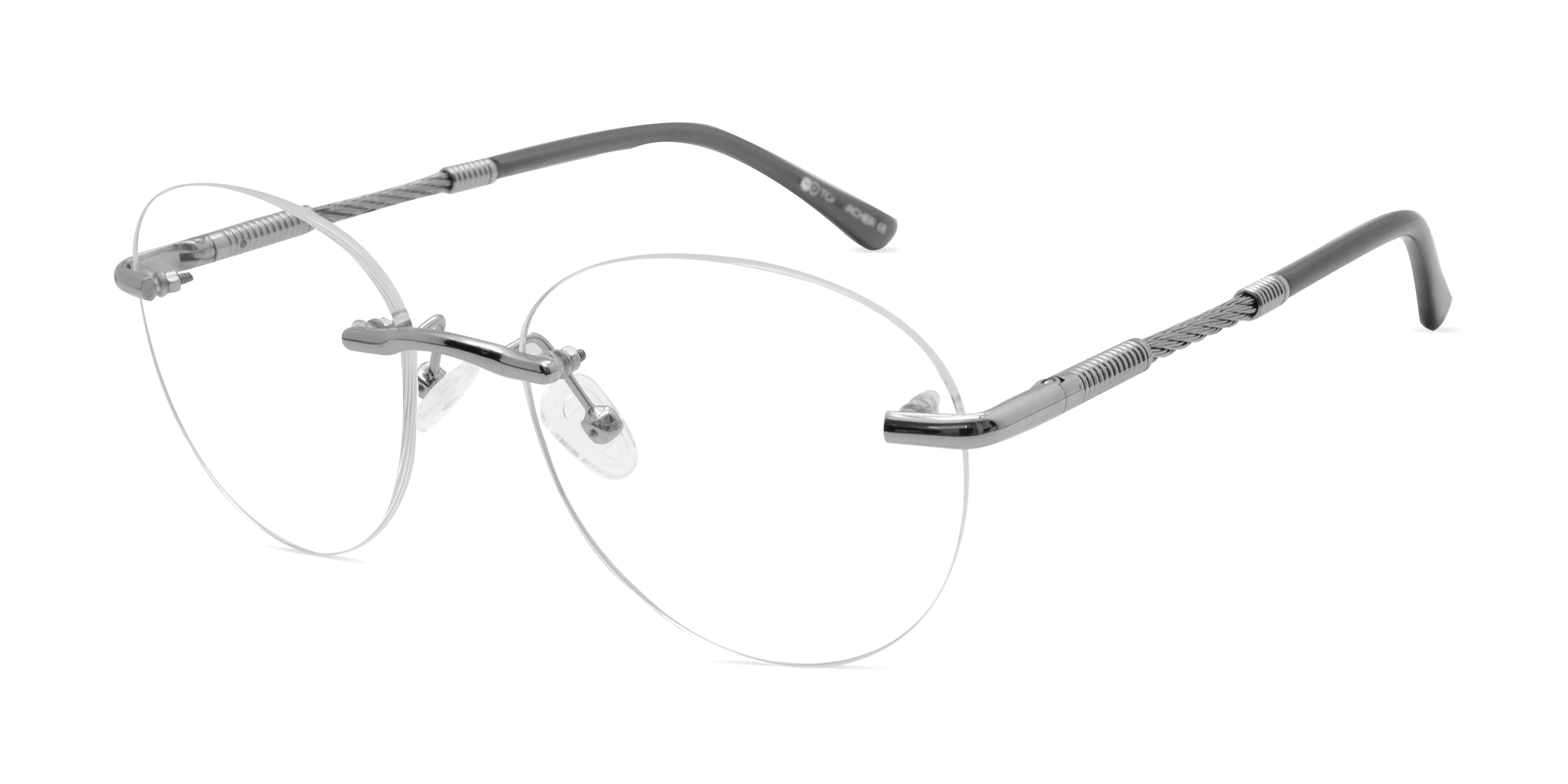 Rimless Circle Glasses-1