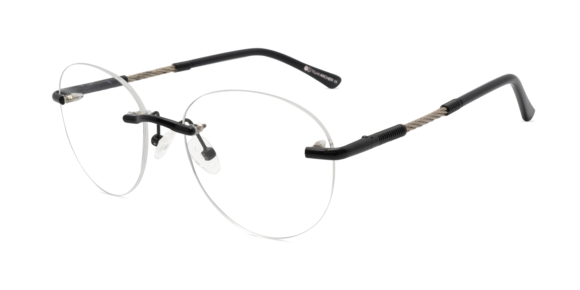 Black Rimless Glasses-1