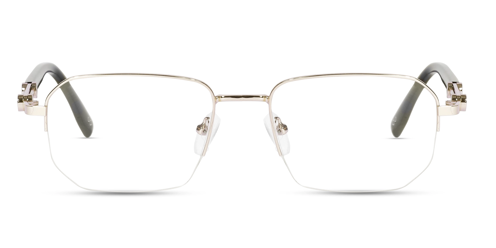 Golden Metal Frame Glasses. 1