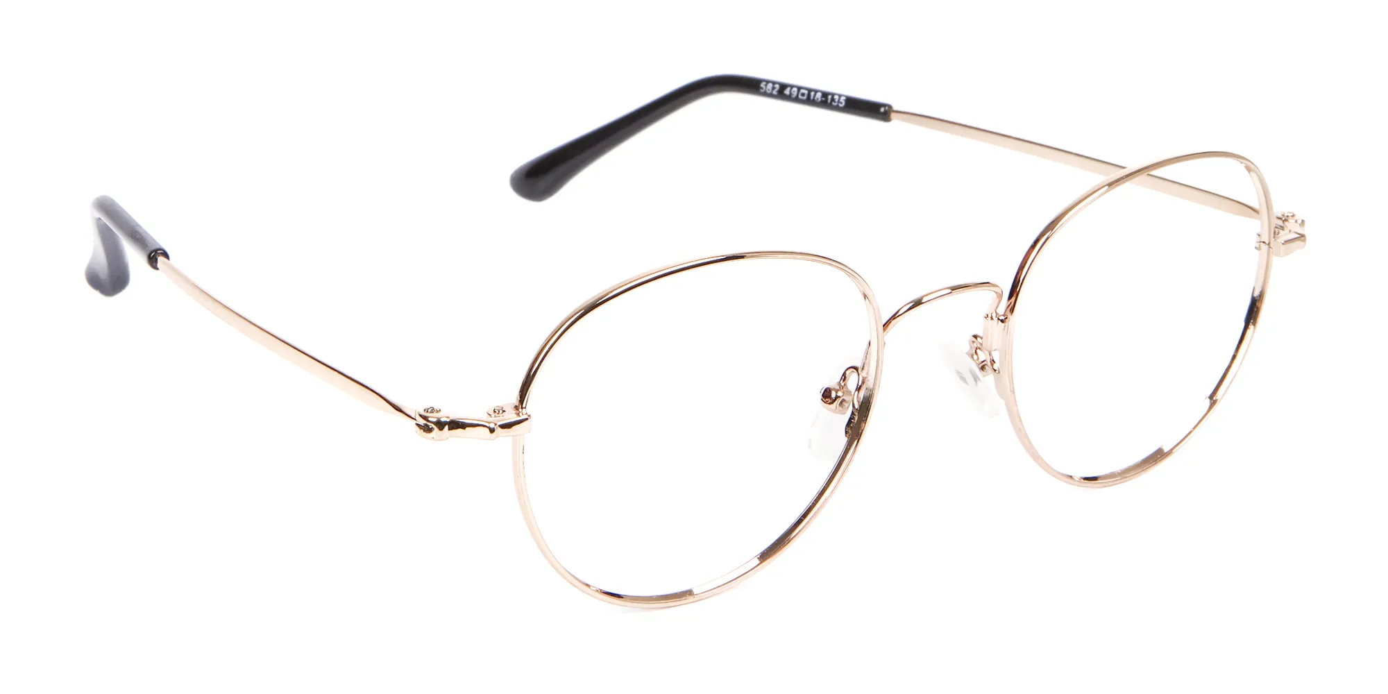 No Stress Lightweight Round Frame Gold-2