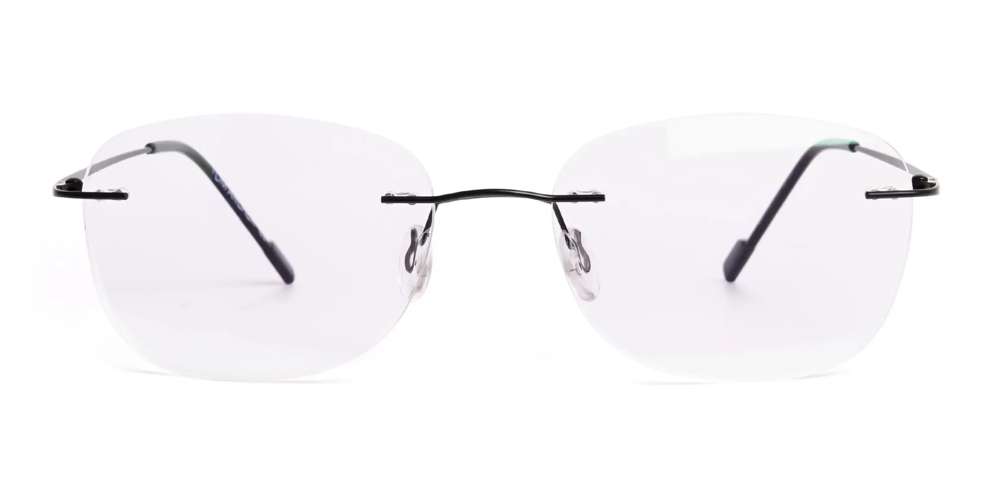 black wayfarer rimless wayfarer glasses frames-2