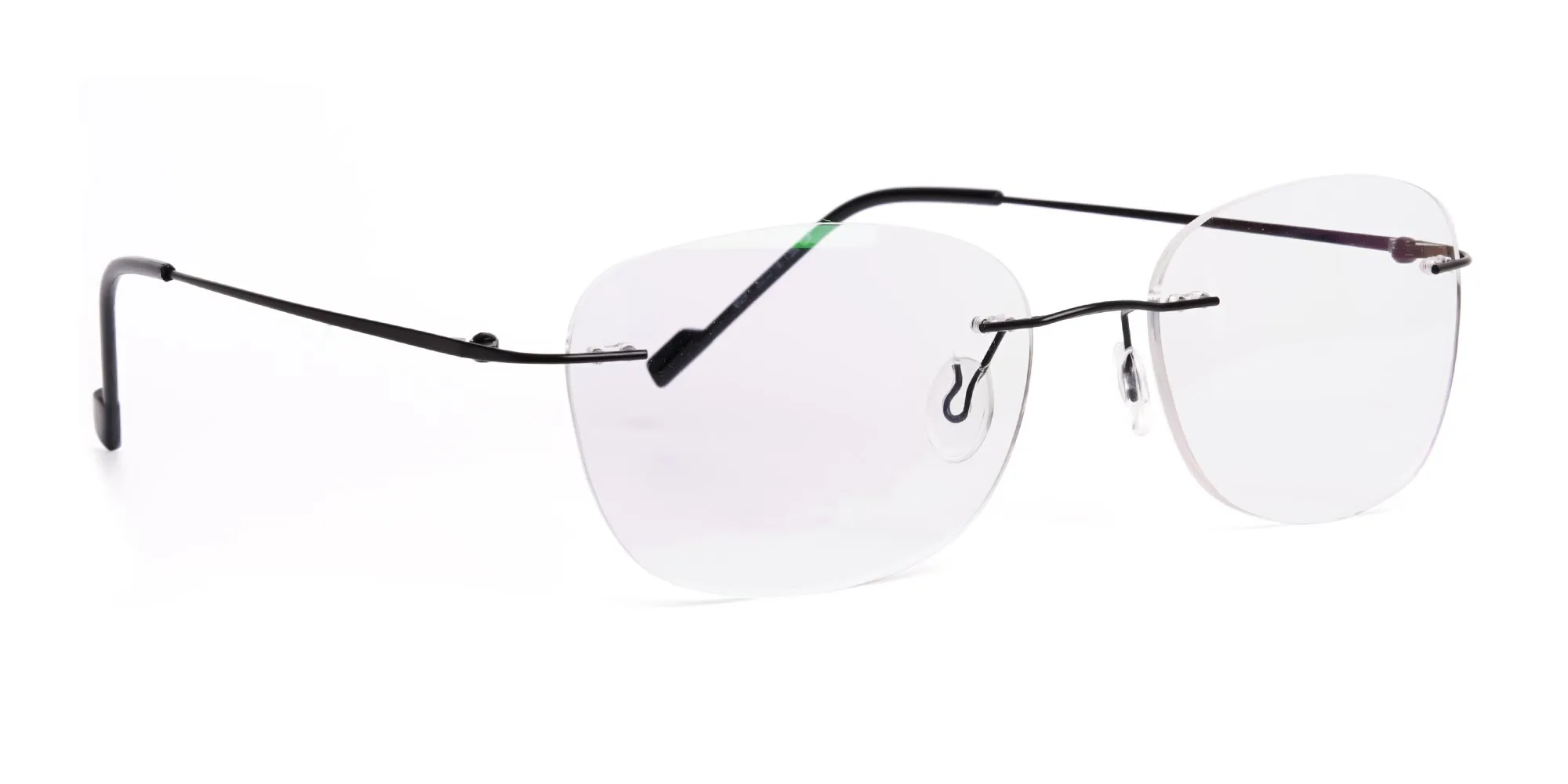 black wayfarer rimless wayfarer glasses frames-2