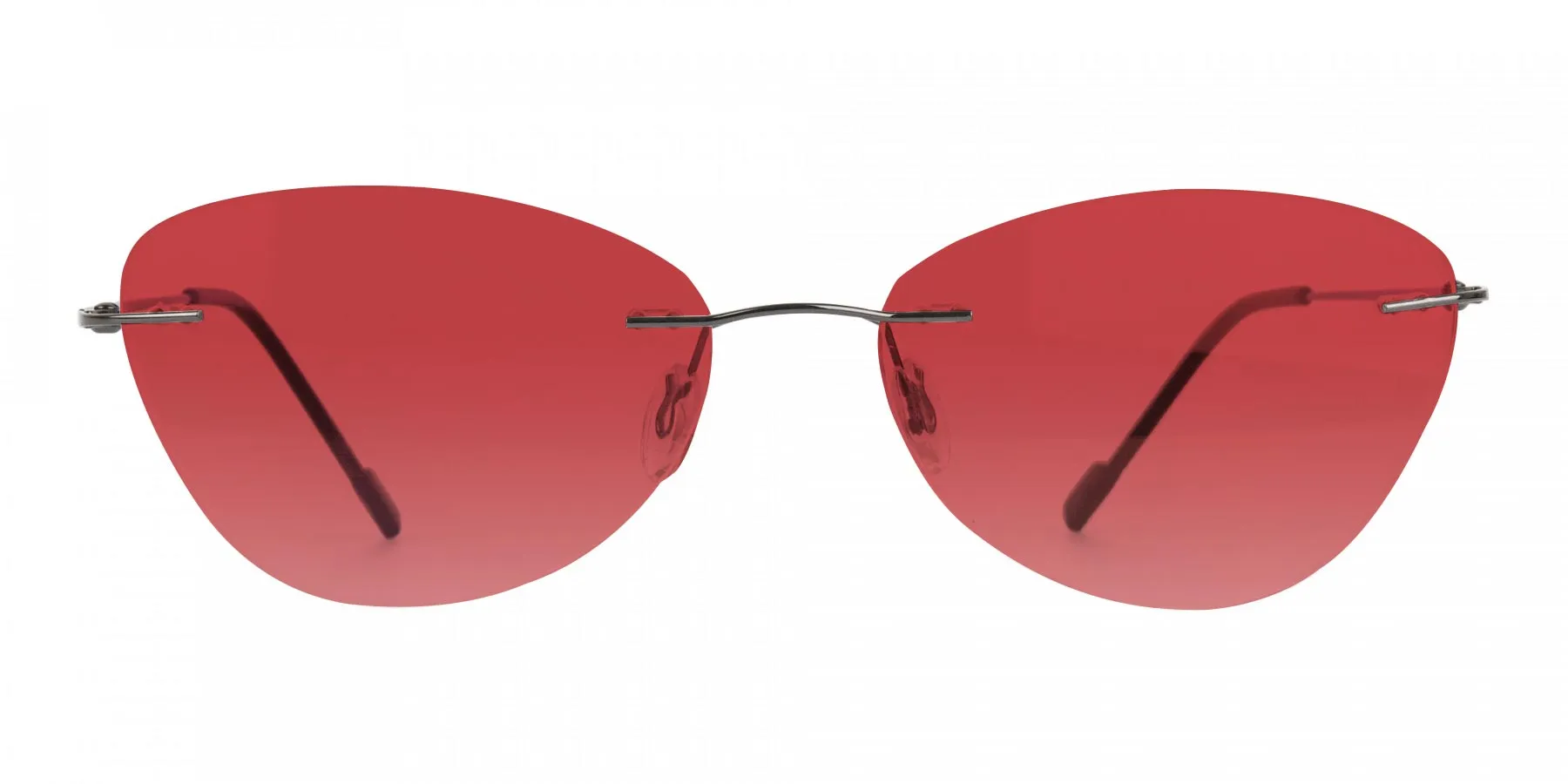 red retro cat eye sunglasses-2