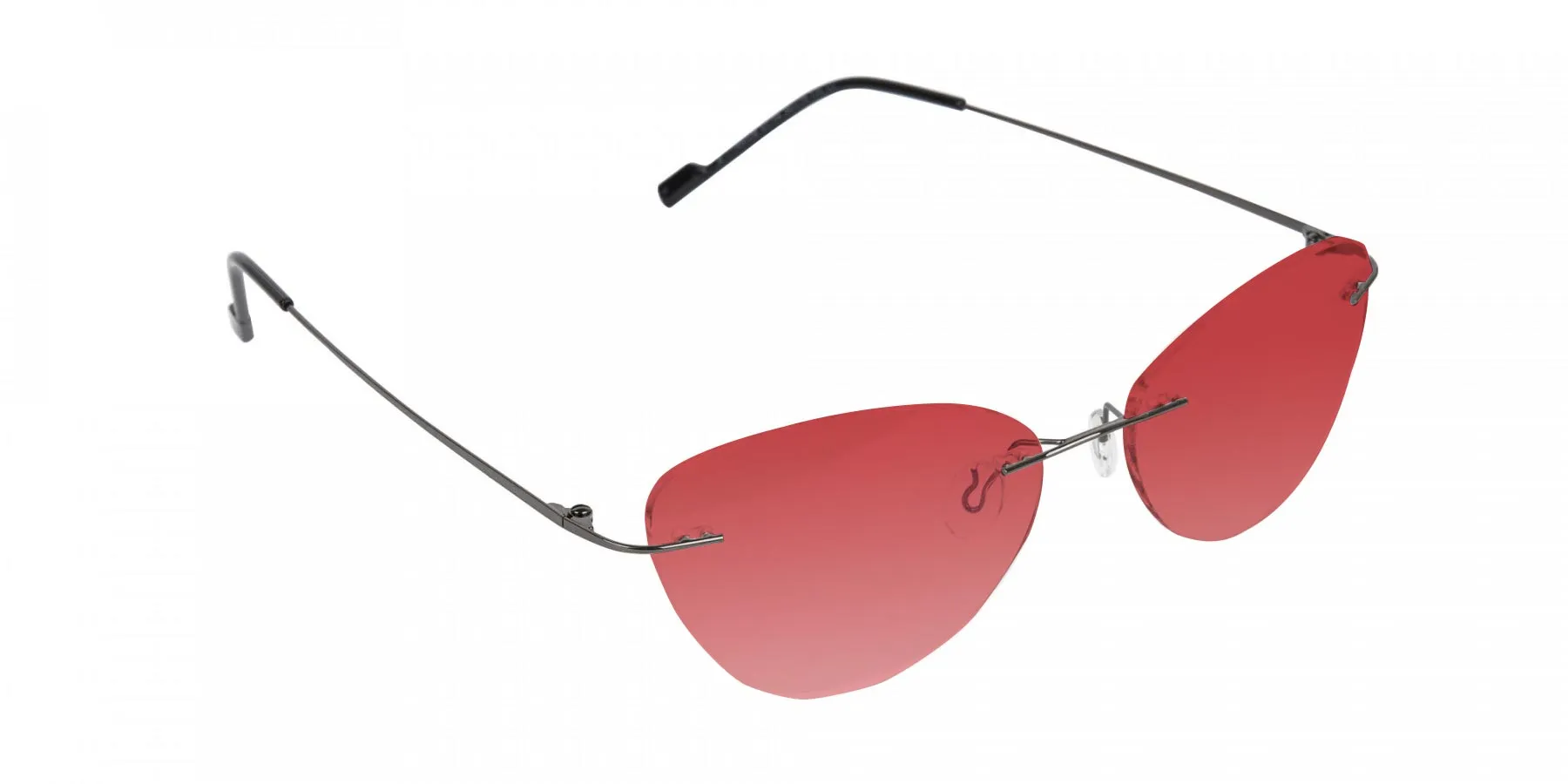 red retro cat eye sunglasses-2