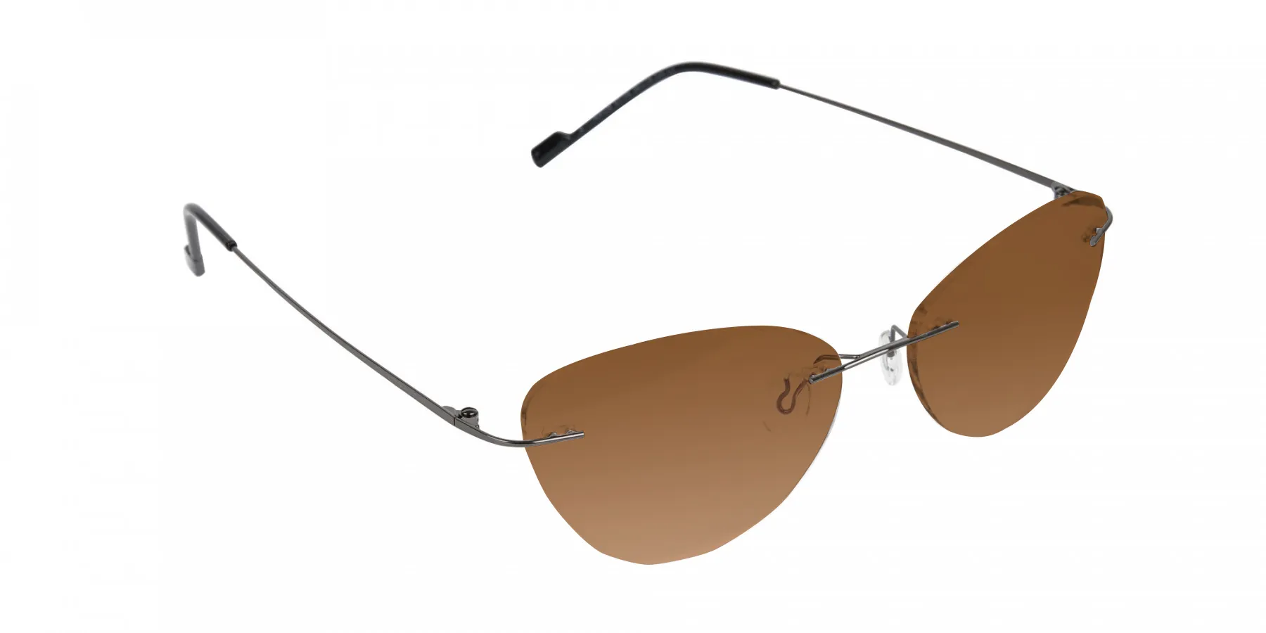 cat eye brown sunglasses-2
