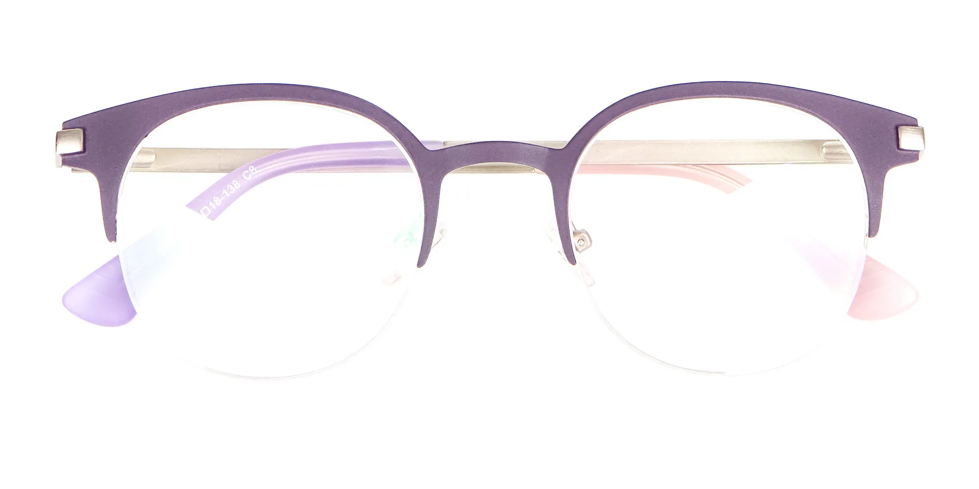 Violet Purple Browline Glasses Glasses Online-2