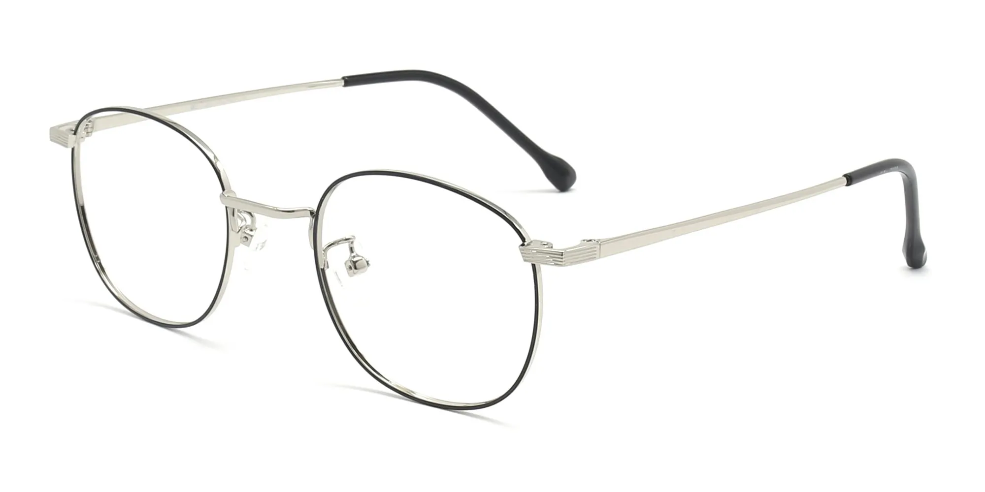 black & silver round shape specs-1