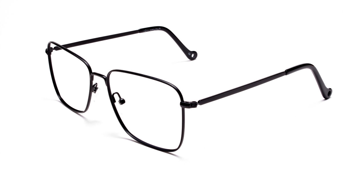 Black Rectangular Glasses, Eyeglasses