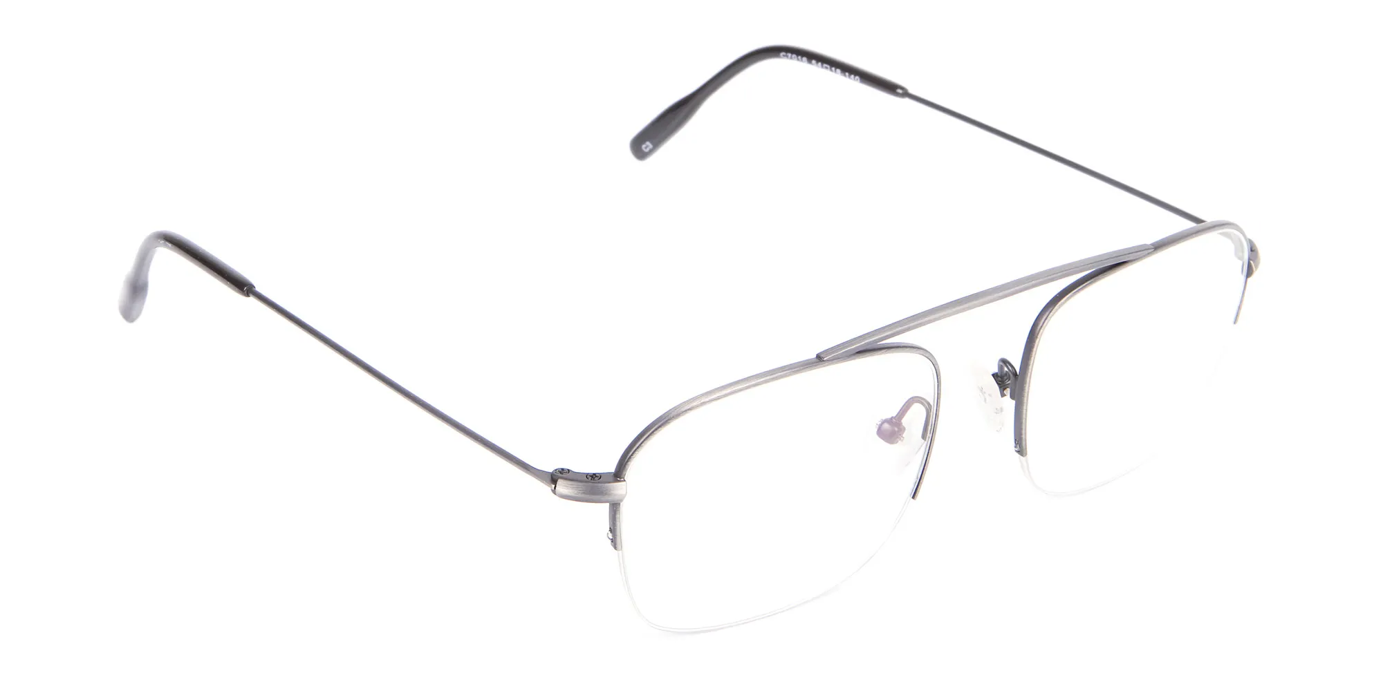 Black Half Rim Square Vincent Chase Sleek Steel VC E15694-C1 Eyeglasses at  LensKart.com