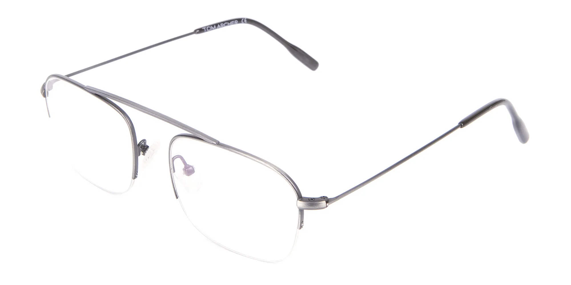 Detail Semirimless Frame Silver Bridgeless -2