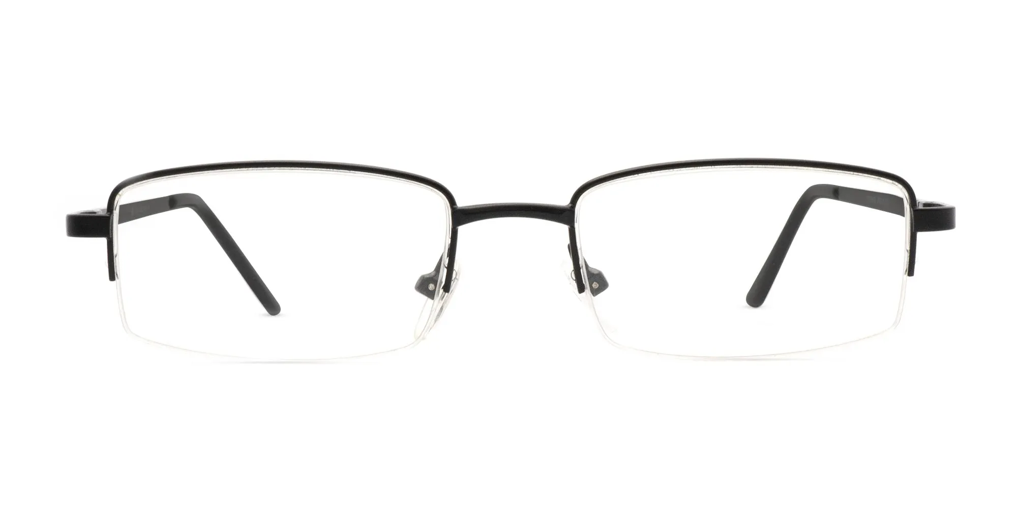 Black Half Rim Glasses-1
