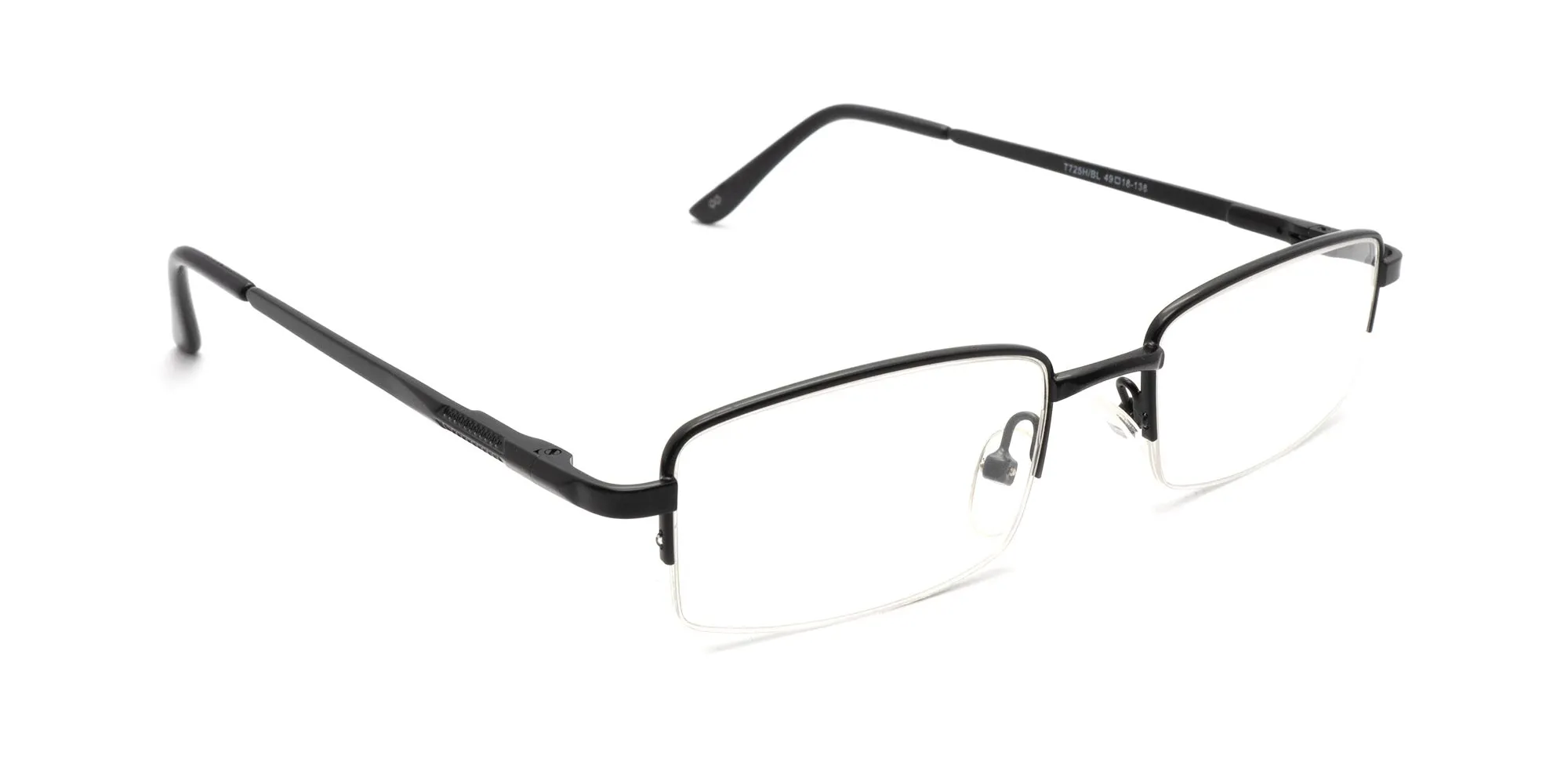 Black Half Rim Glasses-1