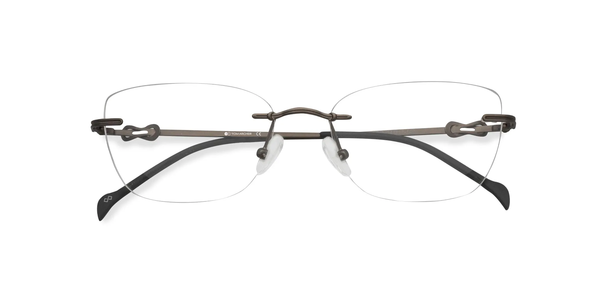 Cat Eye Rimless Glasses-2