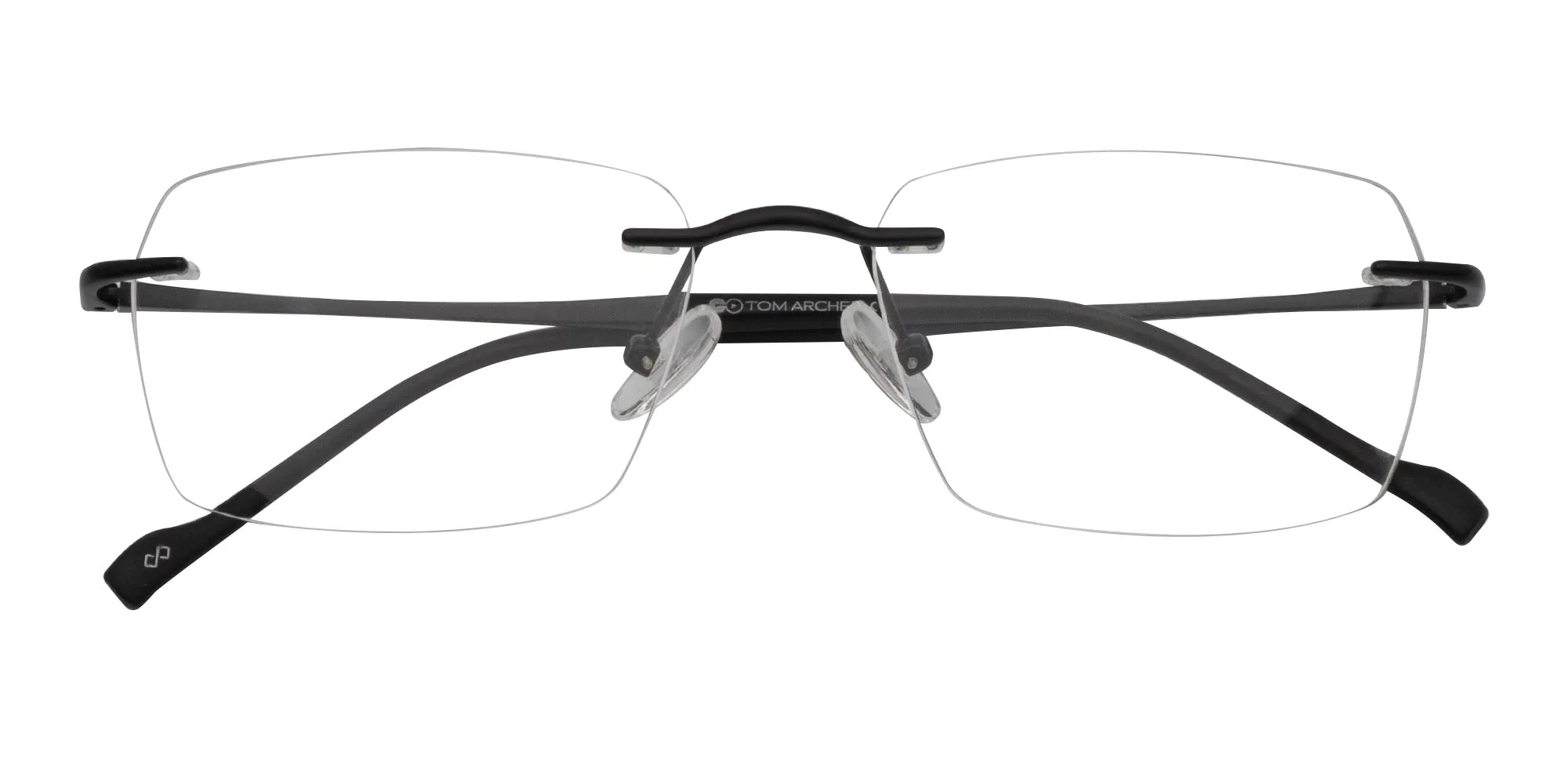 Black Rimless Light Weight Glasses-2