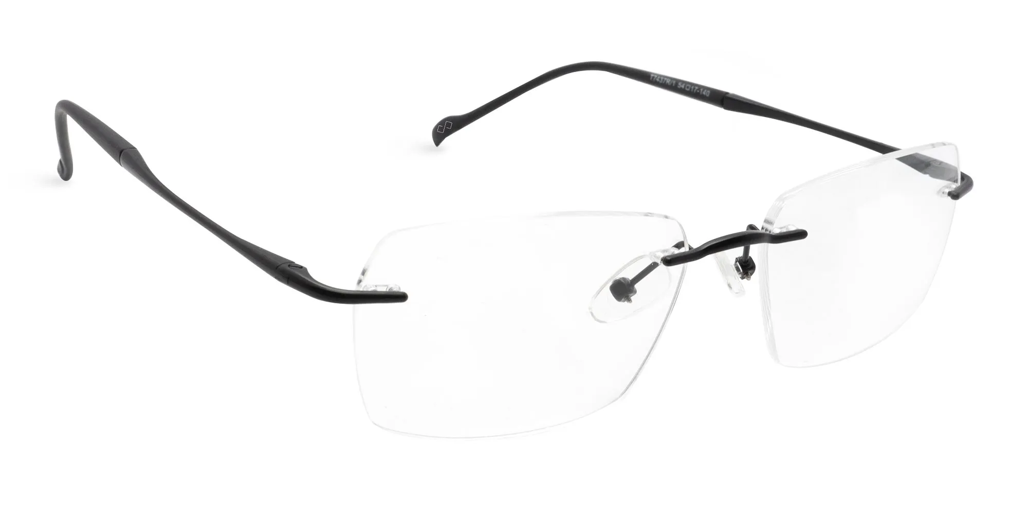 Black Rimless Light Weight Glasses-2