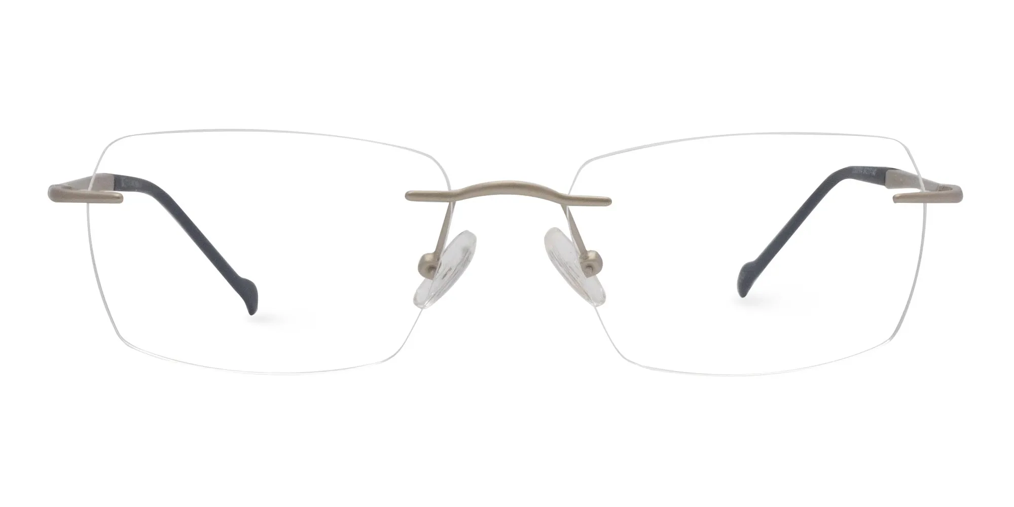 Silver Rimless Glasses Frames -2