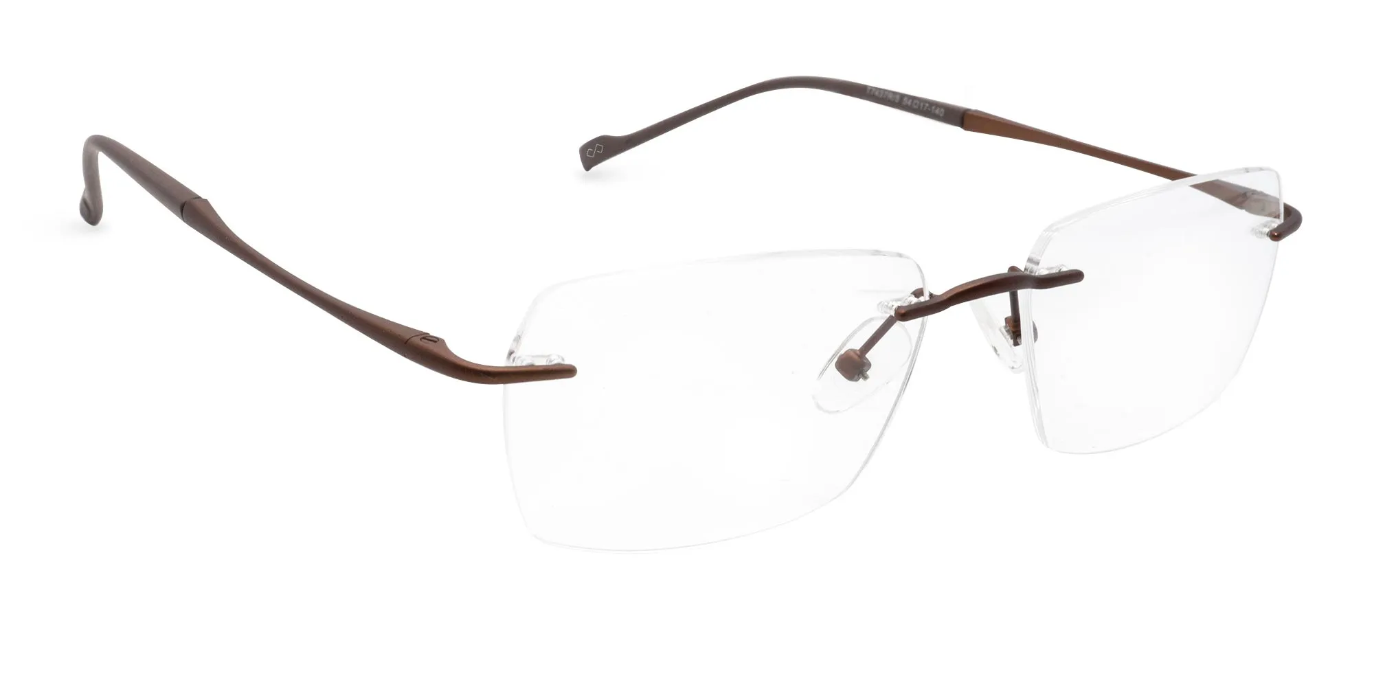 Brown Frameless Glasses Frames-2