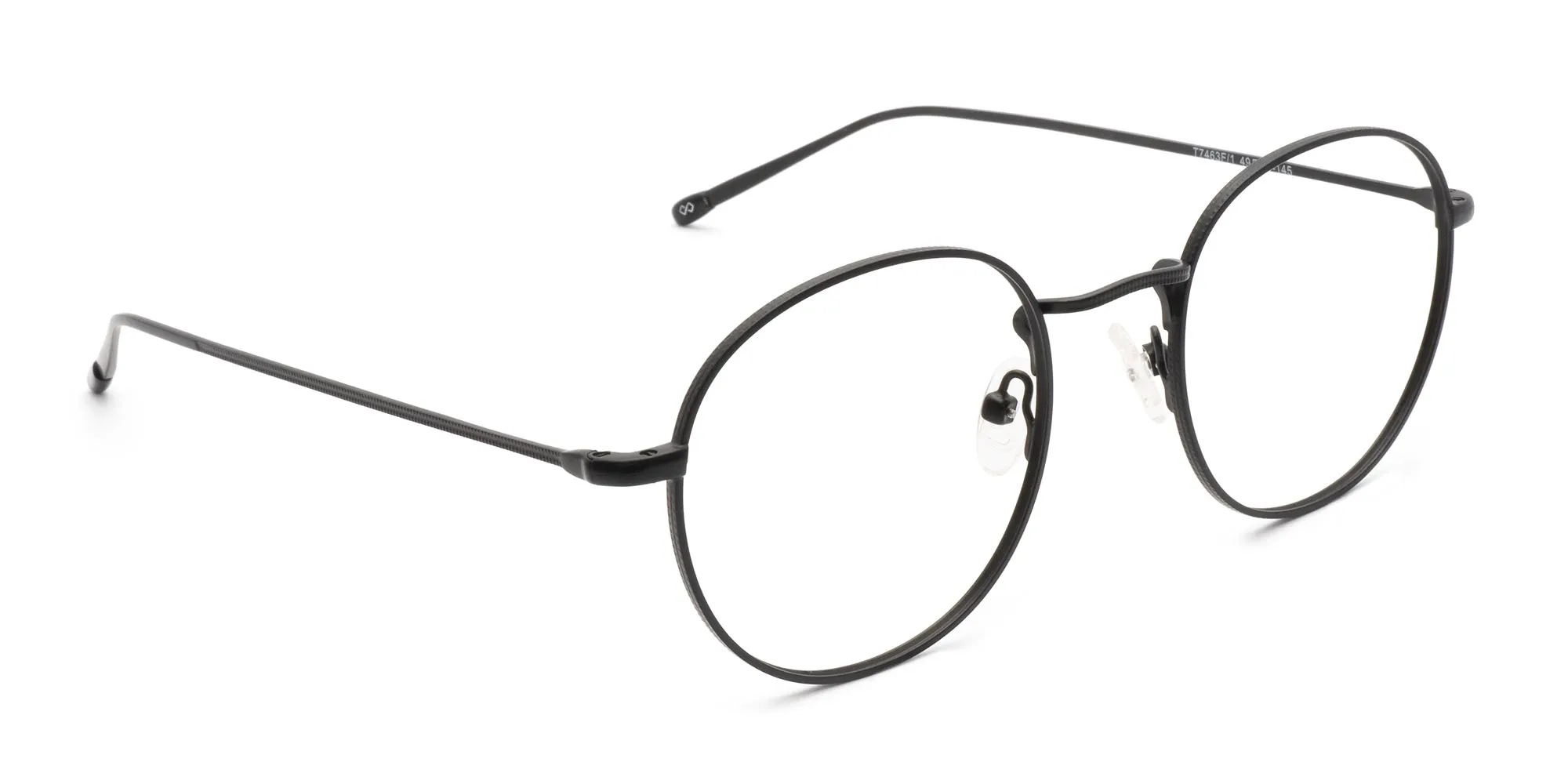 Black round metal glasses-2