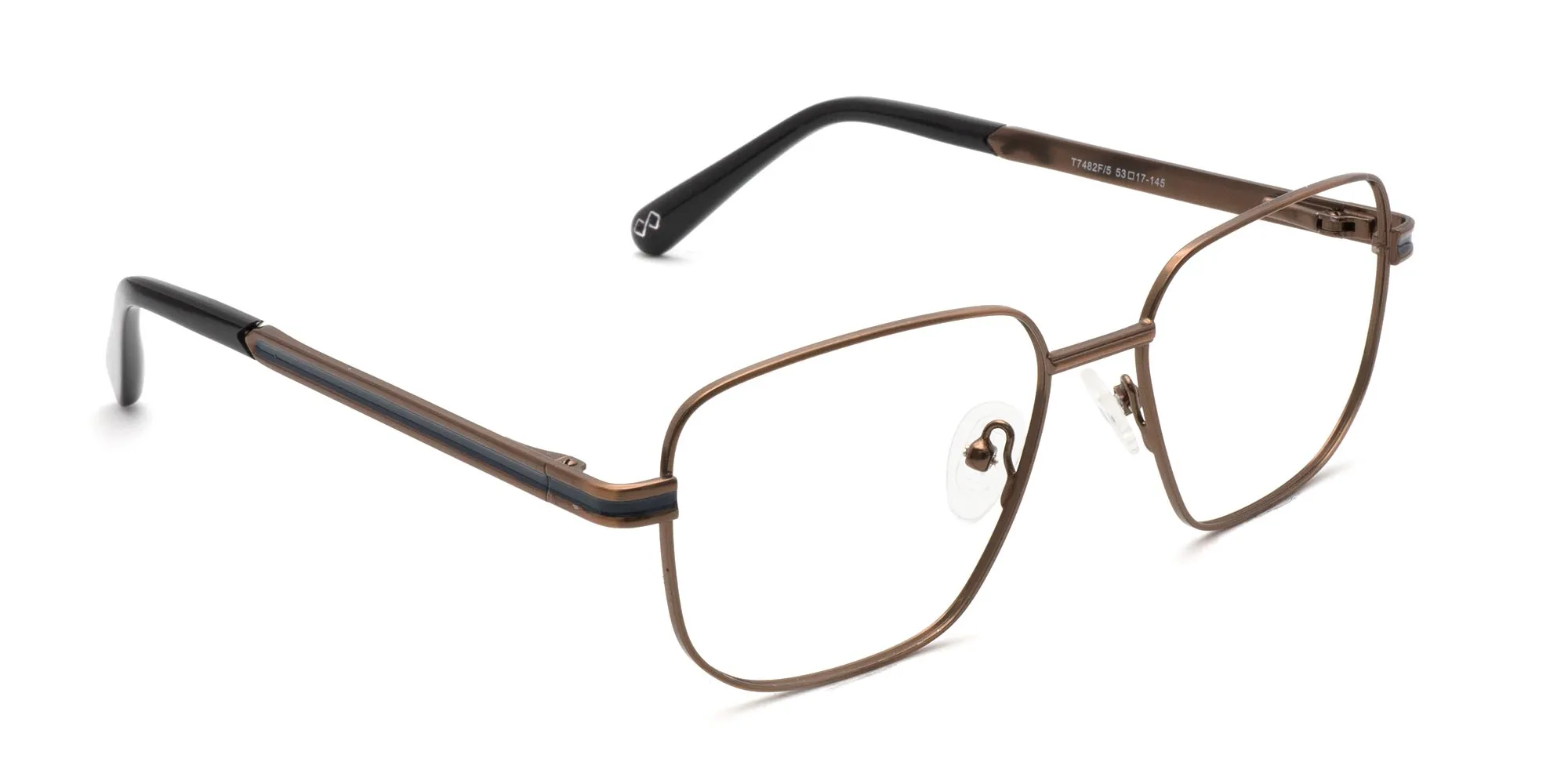 Copper Brown Metal Eyeglass Frames-2