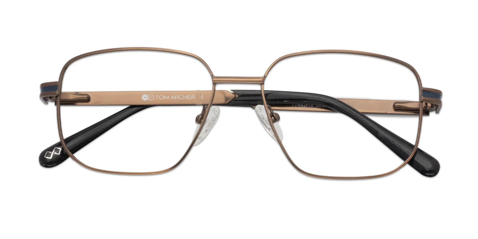 Copper Brown Metal Eyeglass Frames-2