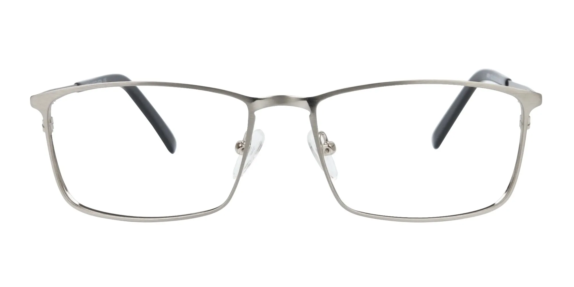Silver Full-Rimmed Rectangular Glasses-2