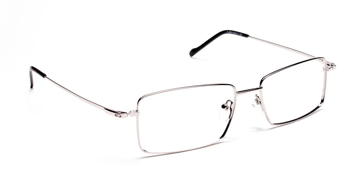 Titanium Glasses in Silver, Eyeglasses - 2