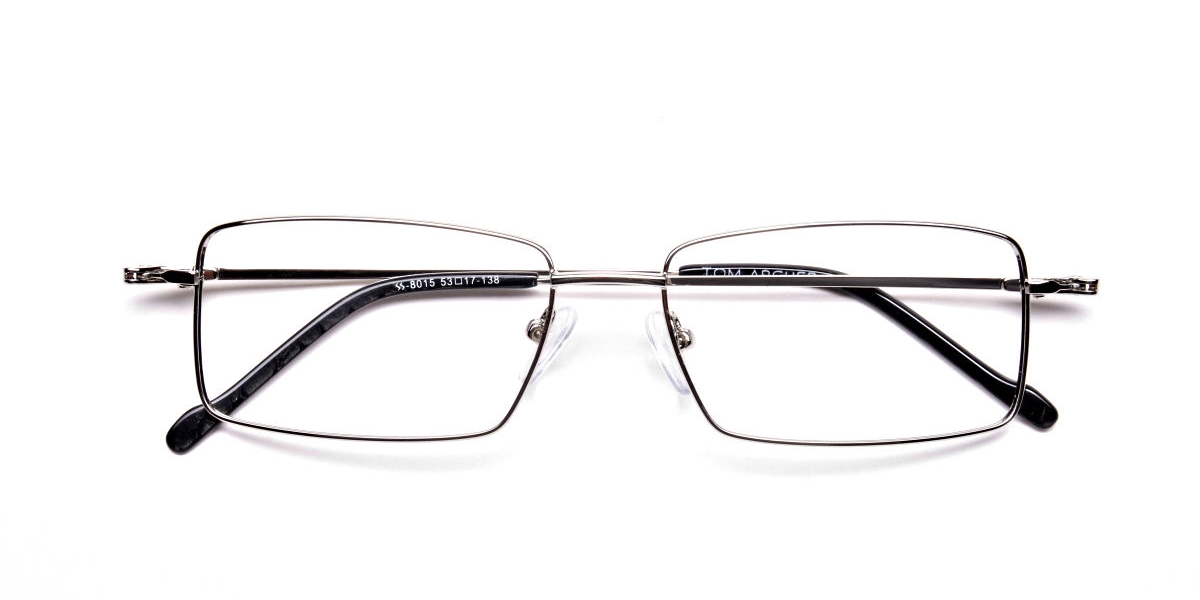 Titanium Glasses in Silver, Eyeglasses - 1