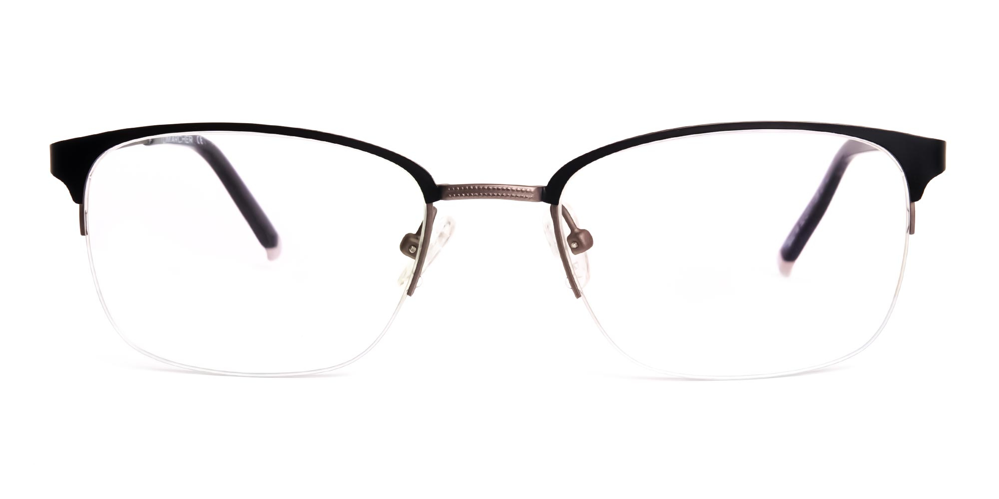 oval and rectangular black full rim glasses frames-1