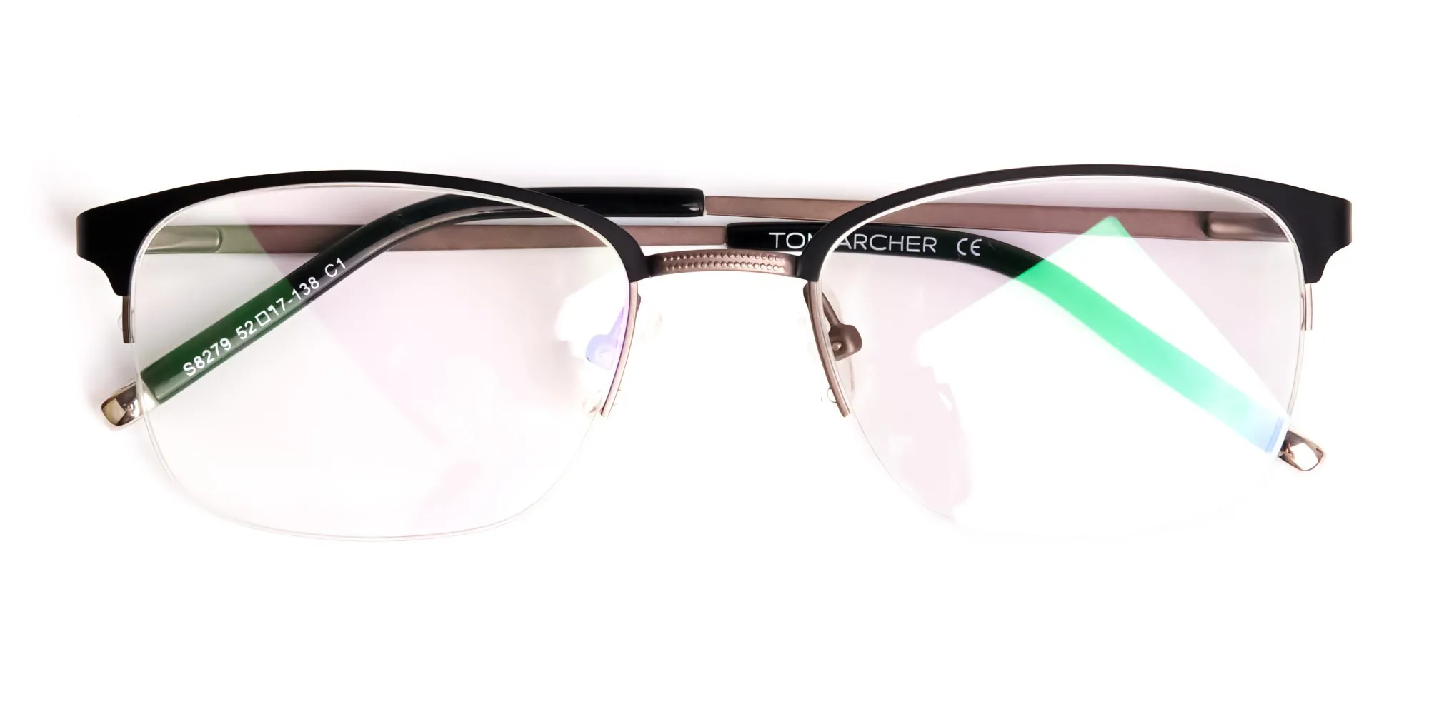 oval and rectangular black full rim glasses frames-2