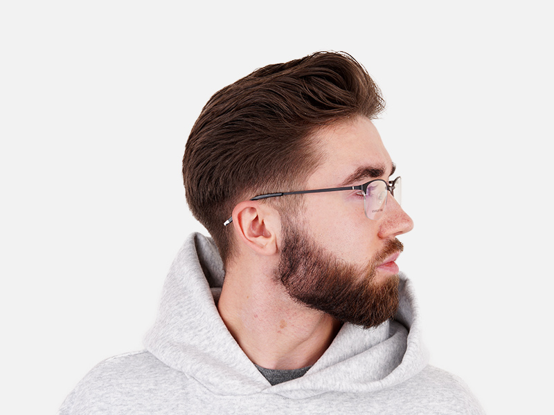 oval and rectangular black full rim glasses frames-1