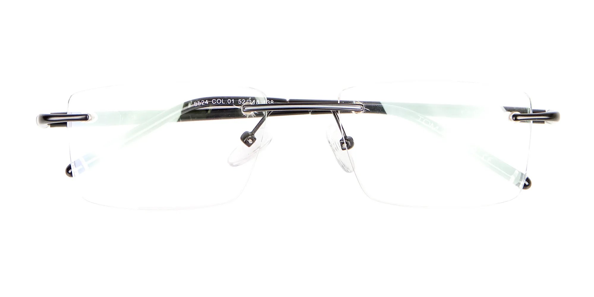 Latest Black Rimless Rectangular Glasses UK -2