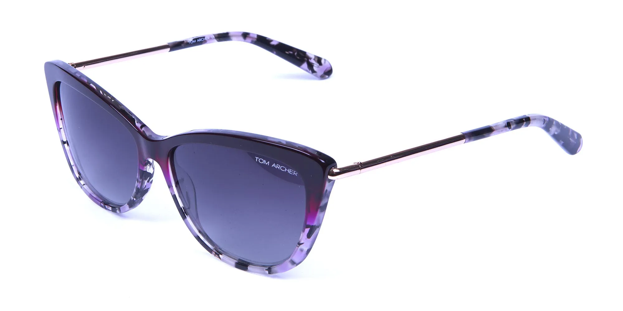 Drops of Wine Purple Cat Eye Sunglasses -1