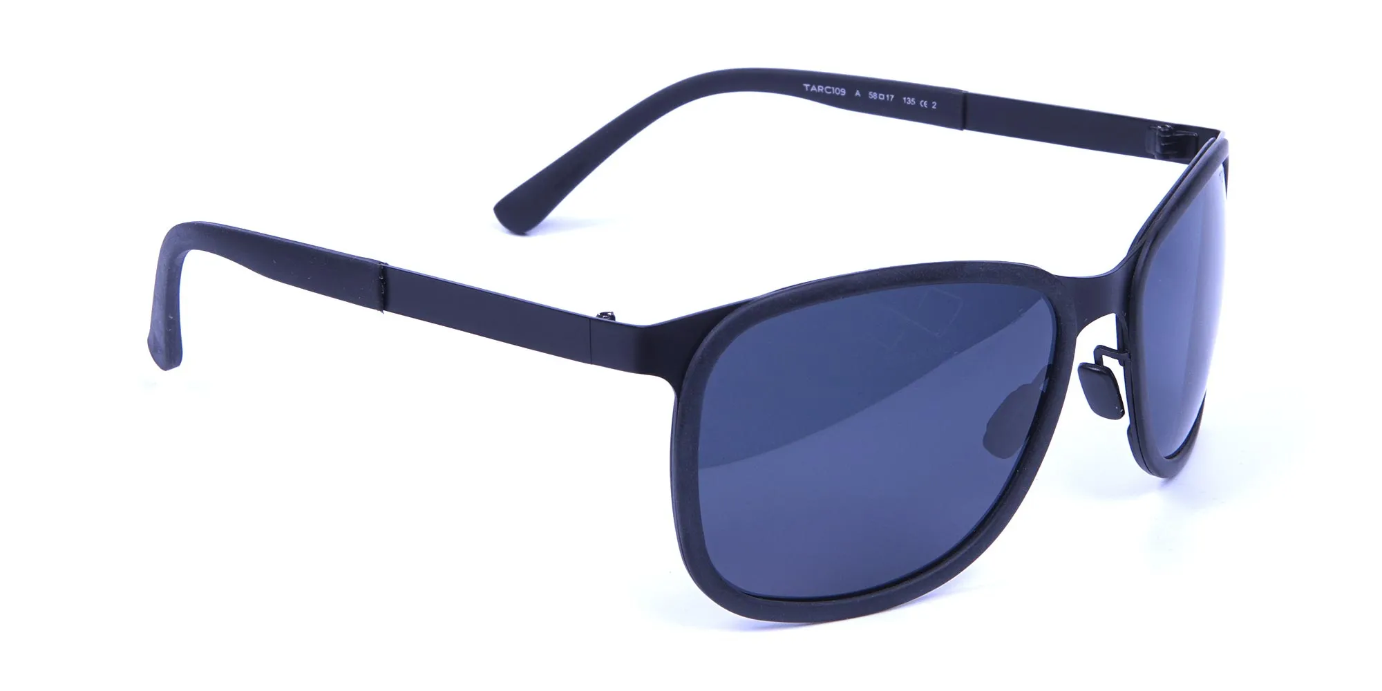 Subtle Black Square Sunglasses -1