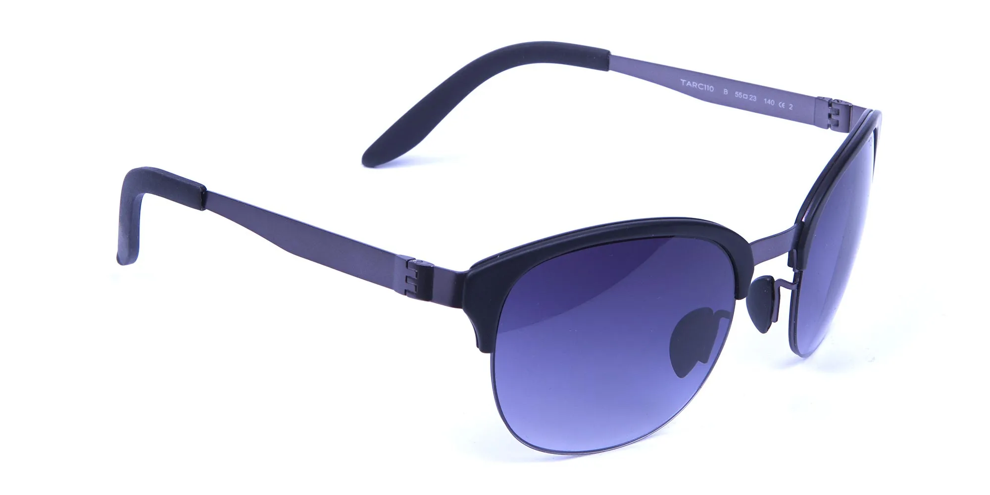Gunmetal Sunglasses with Cool Tint - 1