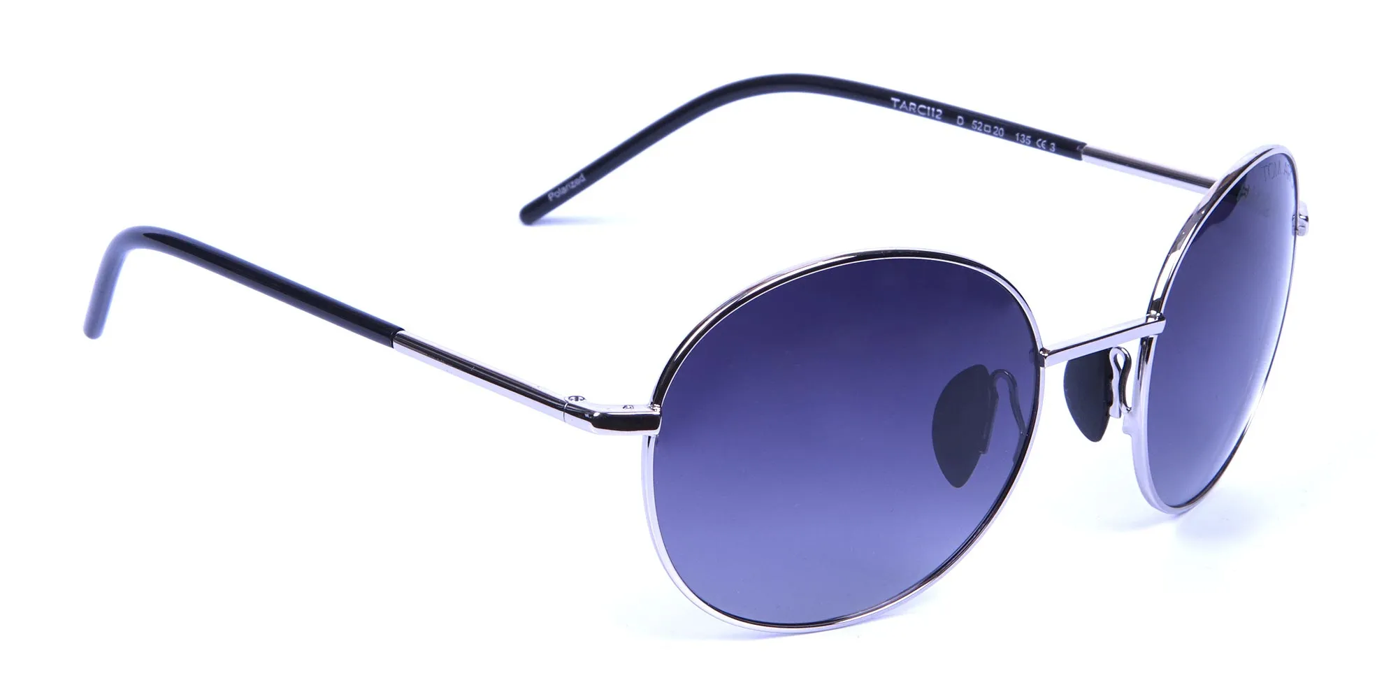 Silver Sunglasses Round Frames -1