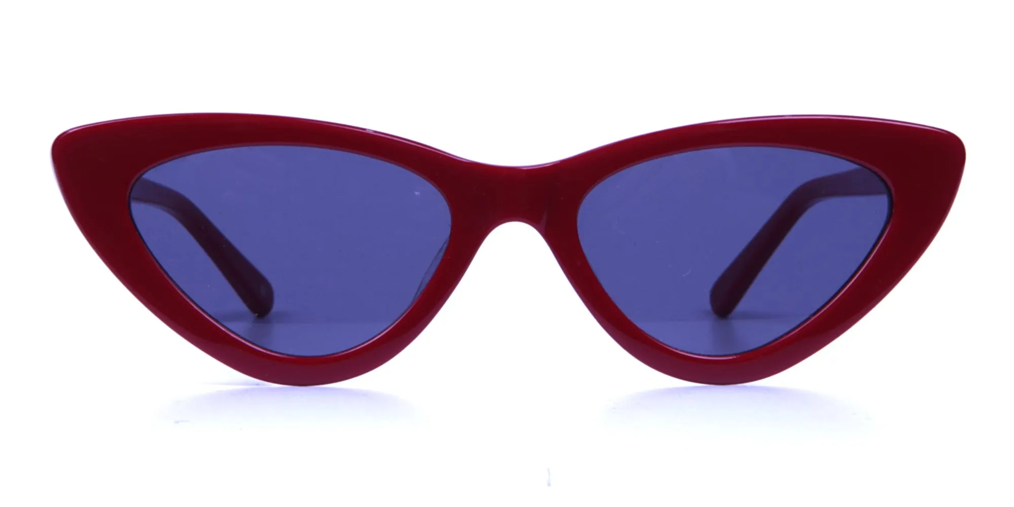Small Frame Red Cat-Eye Sunglasses  -1