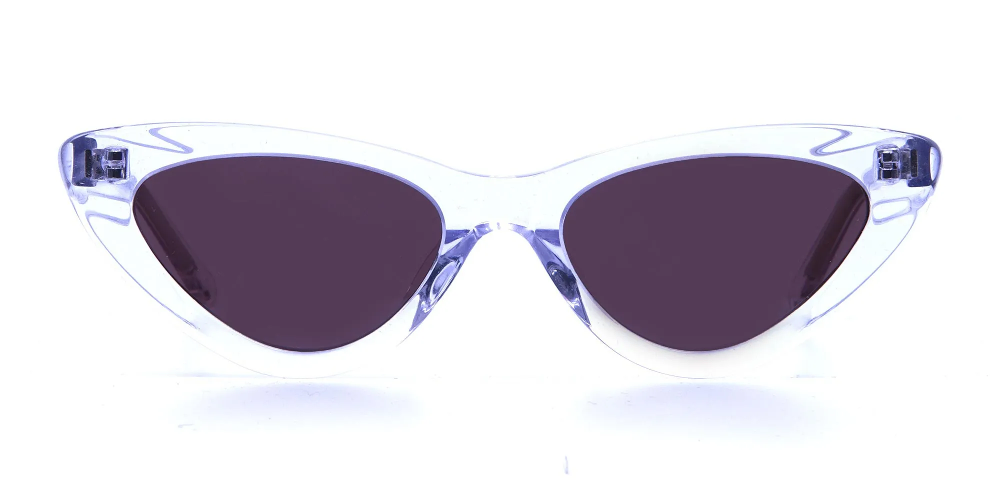 Clear Frame Cat Eye Sunglasses - 1