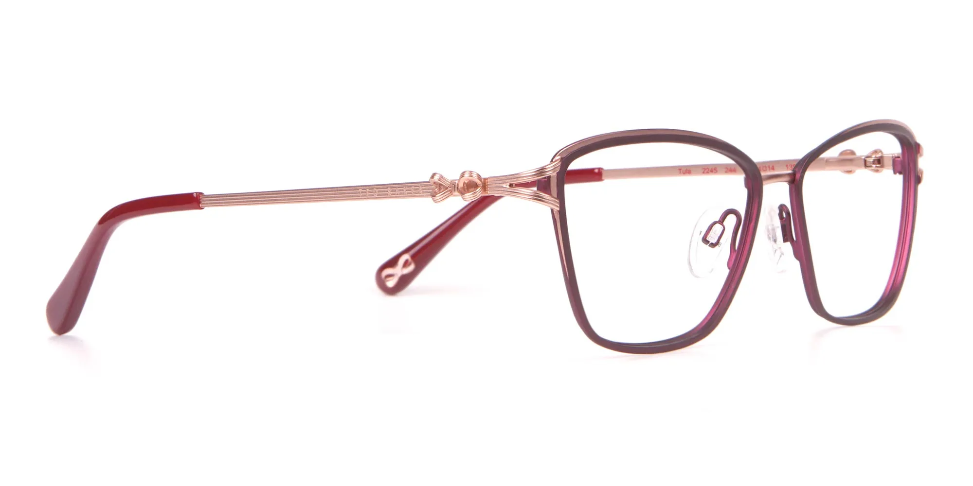 Ted Baker TB2245 Tula Women Classic Cateye Glasses Burgundy-2