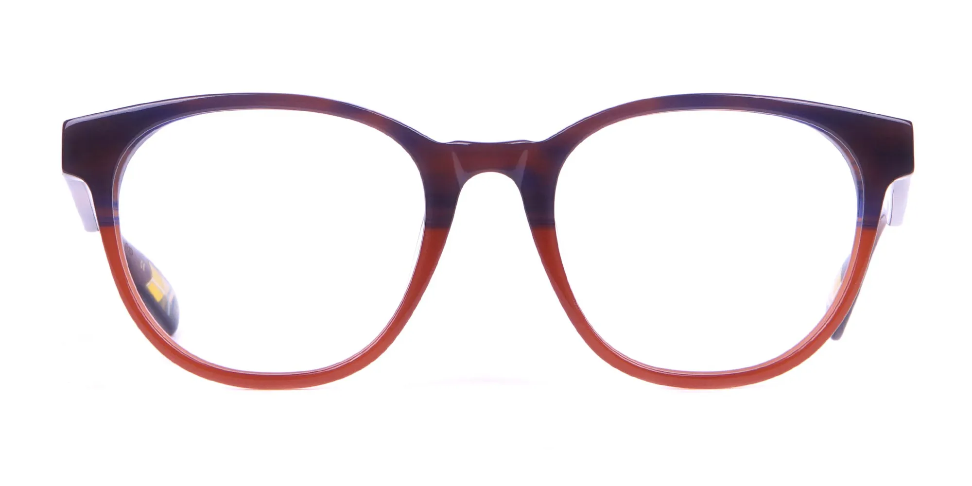 TED BAKER TB8197 Cade Glasses Classic Round Blue Brown-2