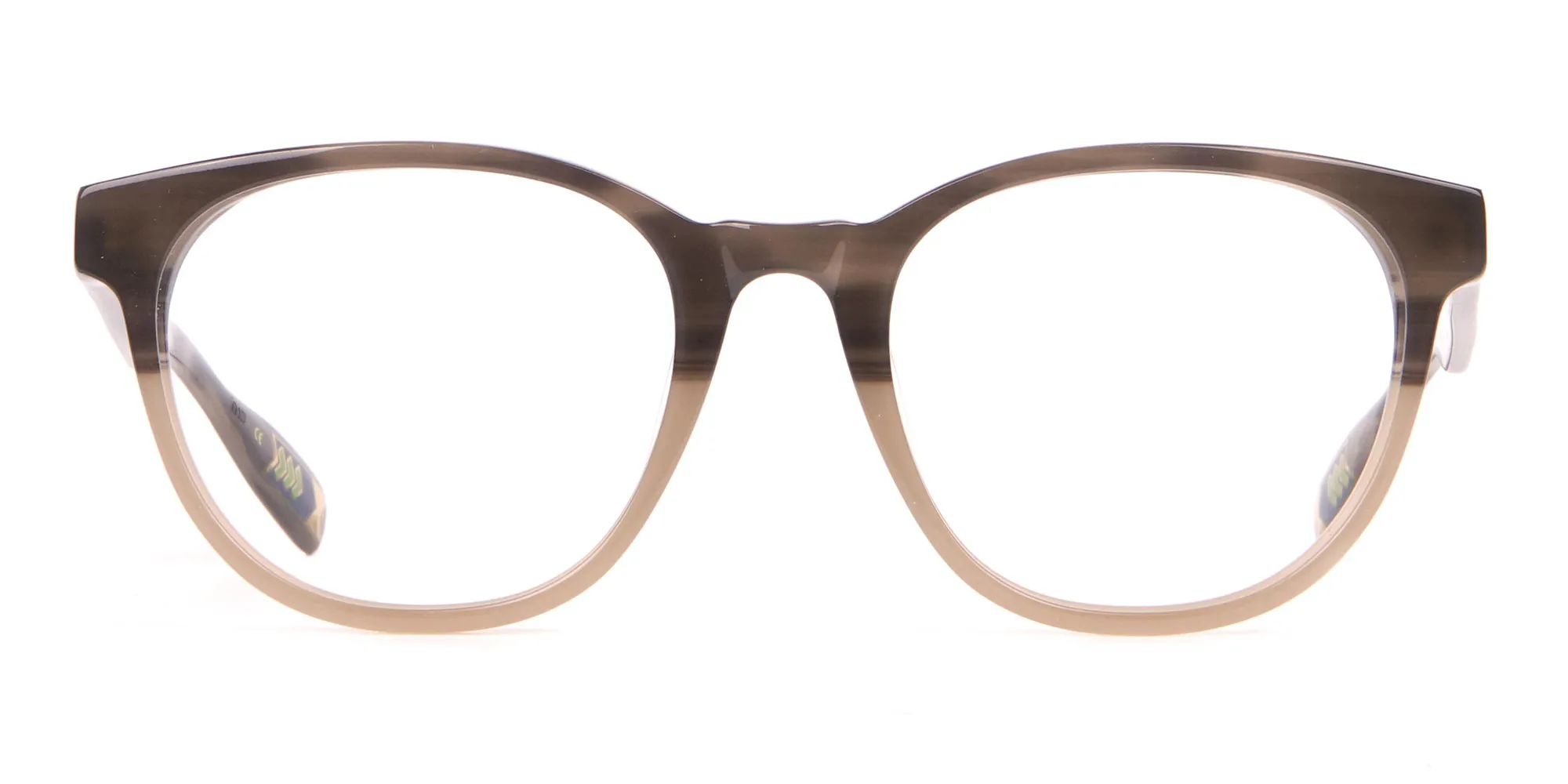 TED BAKER TB8197 Cade Glasses Classic Round in Grey Horn-2
