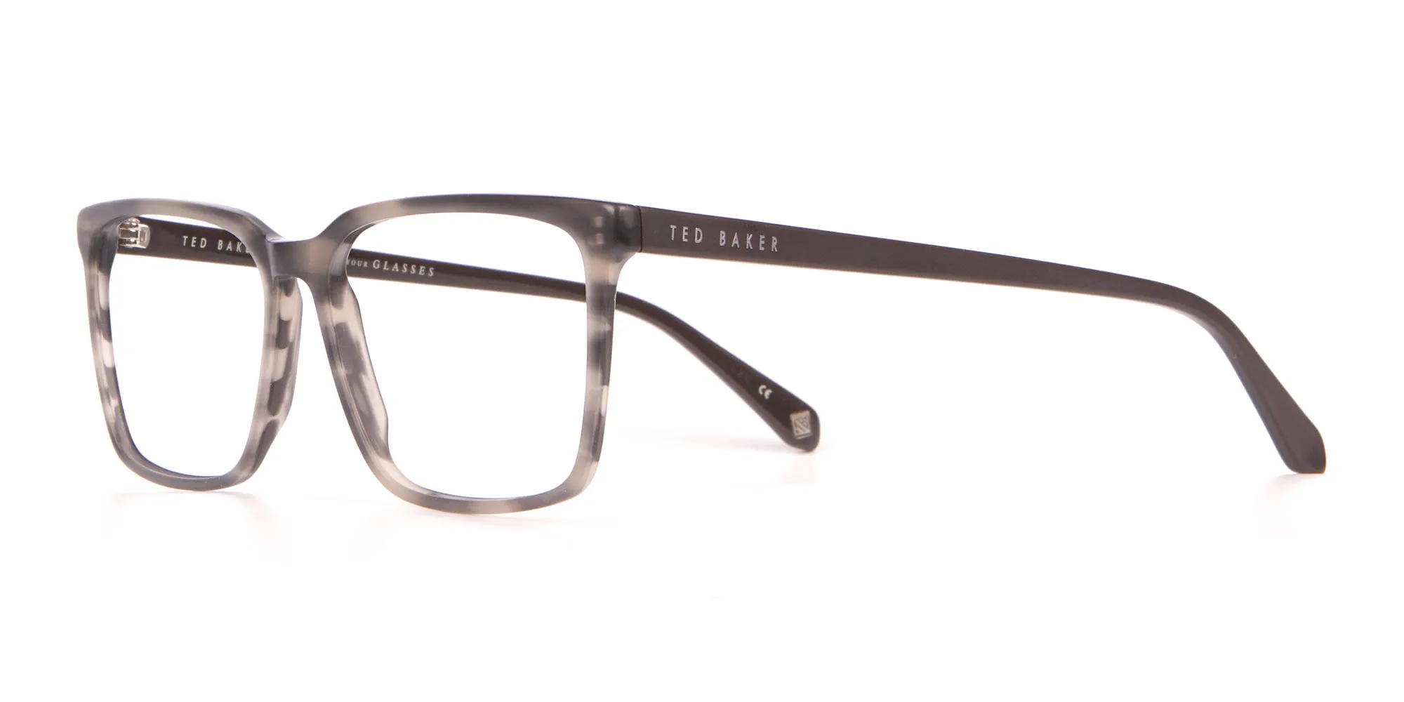 TED BAKER TB8209 ROWE Rectangular Glasses Grey Tortoise-2