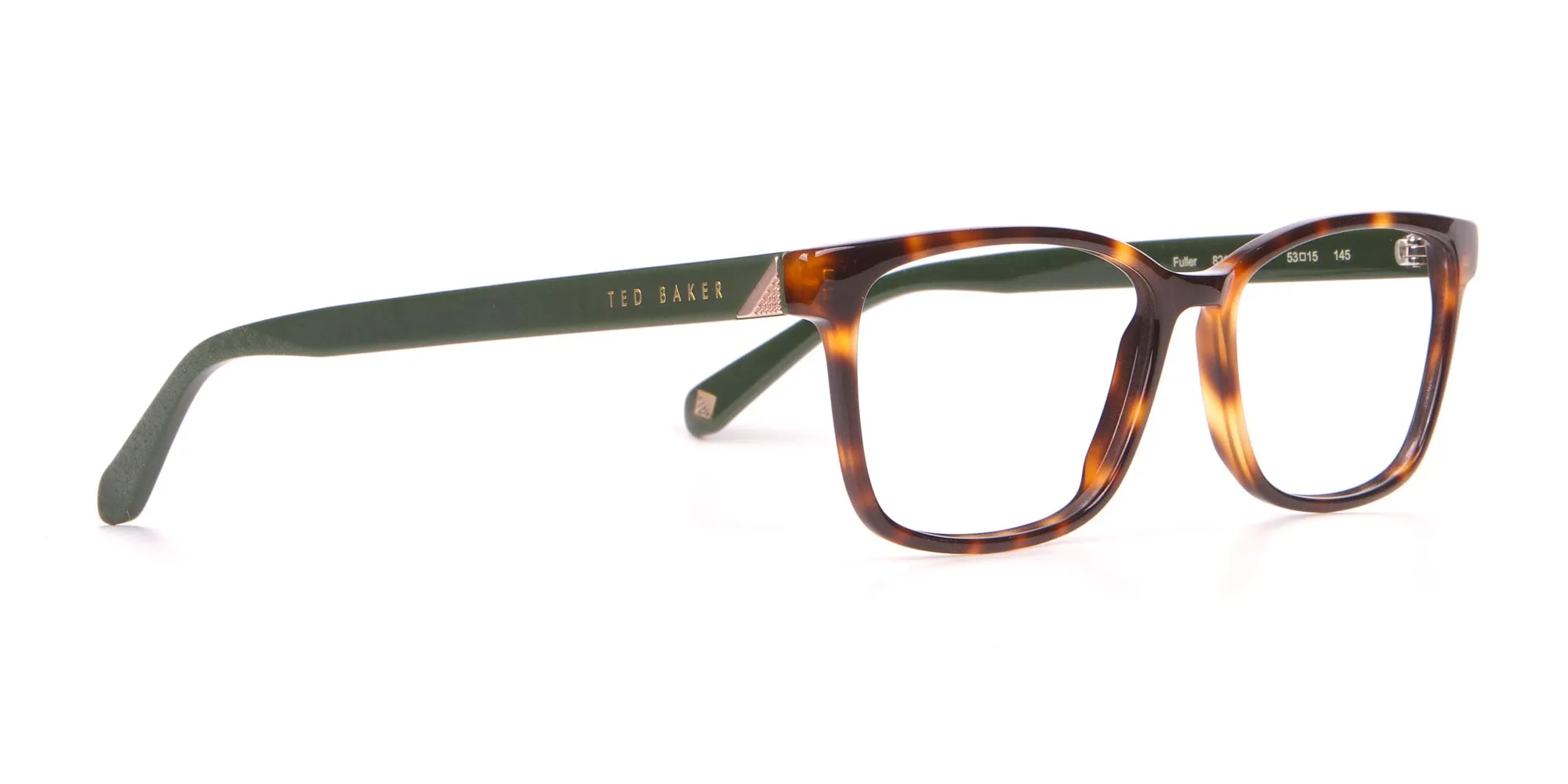 TED BAKER TB2810 FULLER Rectangle Glasses Green & Tortoise-2